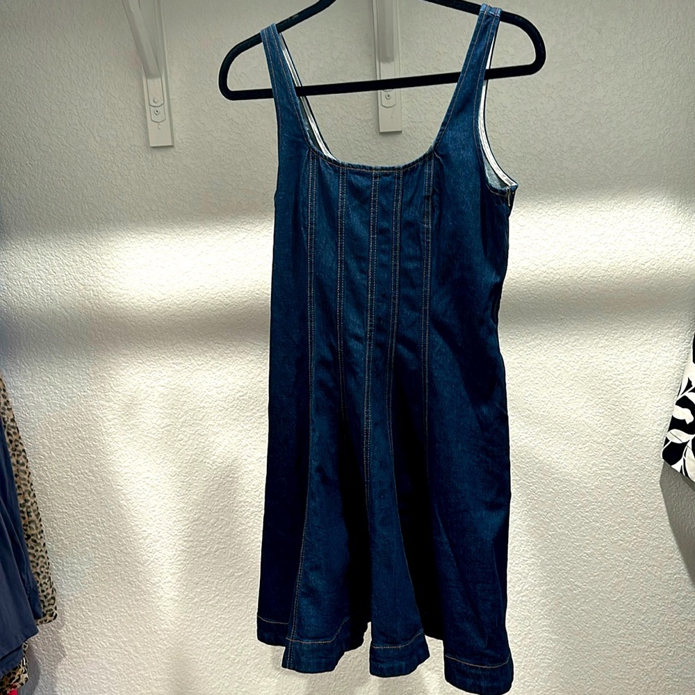 Kate Spade x Target Denim Seamed Mini Dress NWT size 10